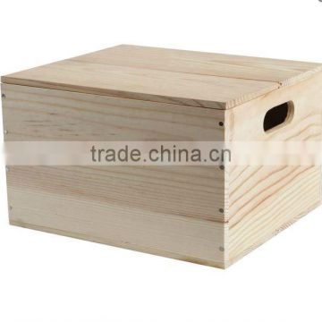 wooden box drop on lid