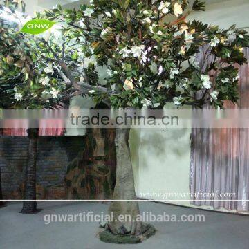 BTR150 GNW 9ft White Artificial Decorative Tree Branches With Big Artificial Magnolia Flower for Wedding Decoration photo-3