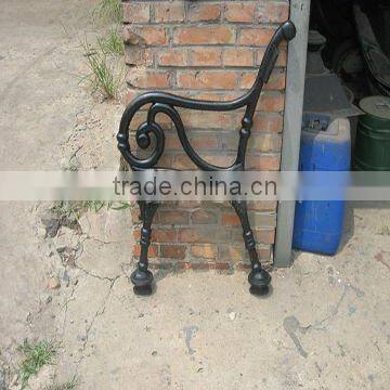 Garden Bench, Cast Alum Legs, Plastic Wood Bench photo-5