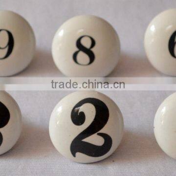 Newest Design Fine Hand Painted Numeric Cabinet Knobs photo-2