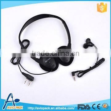 Good quality black noise cancelling headband headset