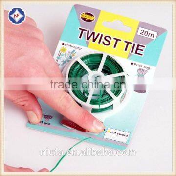 Multi-used Garden Twist Ties/PVC ,PE Plastic Coated Single Metal Wire Twist Ties photo-6