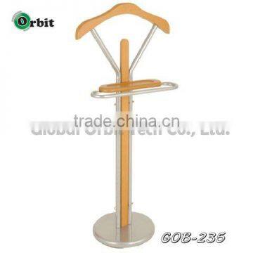 Hotel furniture Metal free standing wooden coat rack