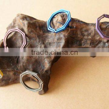 TK-2308 20MM TC4 Octagonal Titanium Keychain photo-3