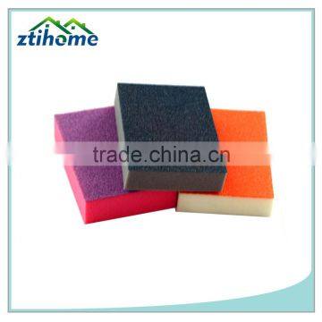 single side abrasive colorful sponge for washing dishes