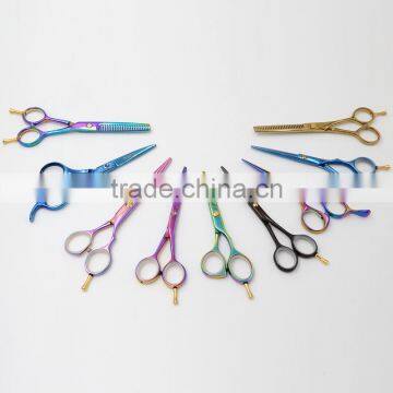 QJ-04S Hot Sale Rainbow Color Japanese Professional Hair Cutting Scissor Set photo-2