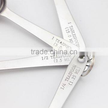 4-Piece Set Stainless Steel Measuring Spoons Kitchen Tools Tablespoon Teaspoon Set photo-5