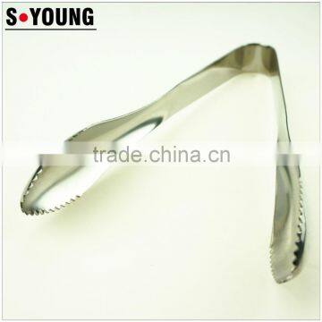 39039 Stainless Steel Kitchen Tongs BBQ Grill Food Salad Tongs Ice Tongs photo-3