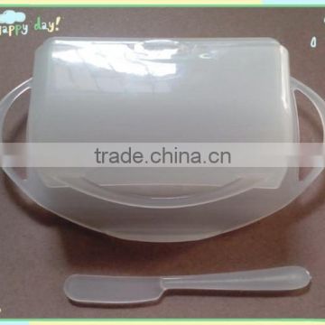 PP clamshell plastic box with plastic knife