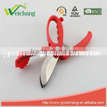 WCJ656 Premium Stainless Steel Precision Salad Kitchen Scissors & Salad Tongs In-one