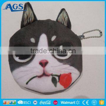 Funny Smiling Face Yellow Round Coin Purse photo-6