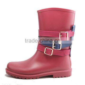 Canton Fair New Style Flat Women Rain Boots Shoes Wholesale photo-4