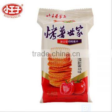 Tomato cplastic bag potato chips