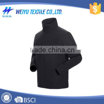 wholesale waterproof black blank windbreaker jacket