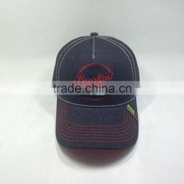Washed Denim Trucker Hat Custom Embroidery And Woven Label photo-3