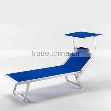 Aluminum sun lounger