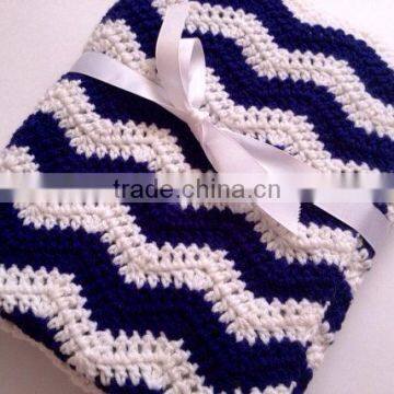 Wholesale Baby Cotton Crochet Blanket, Knitted Acrylic Blanket