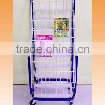 Book Rack Wire Grid Display Stand Magazine Rack photo-4