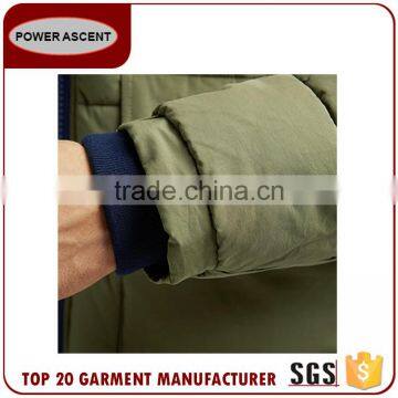 Hot Design Men'S Contrast Color Fashion Hoody Padded Quilting Jacket For Sale photo-5