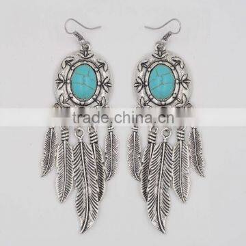 Zm53242a 2017 New Arrival Bohemian Ethnic Feather Earrings photo-2