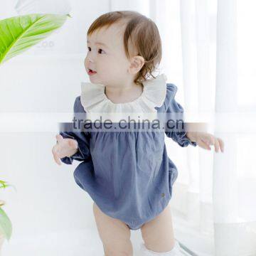 4pcs/lot Girls Rompers Cotton Long Sleeve Ruffles Toddler Clothing Baby Kids Jumpsuit Infant Clothes photo-2