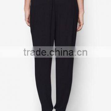 2017 Wholesale High Quality Custom Solid Plain Gym Spotrs Women Pants OEM Service photo-3