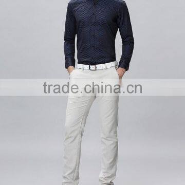 Fashion Men Beautiful Dress Shirt Delicate Printed Slimming Garment photo-5