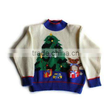 Children Christmas Bear Pattern Design Wholesale Cashmere Sweaters in China photo-5