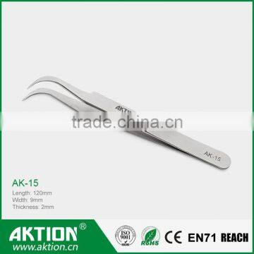 Precision Professional electronics Tweezers curved AK-15