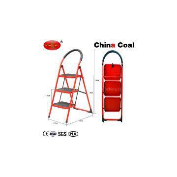 Portable light wight folding 3 steps steel ladder YMS203