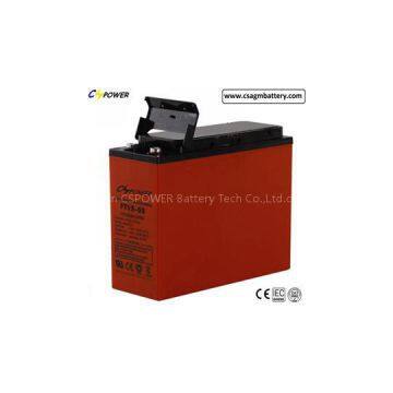 AGM Battery 12V55ah Deep Cycle Front Terminal AGM Battery