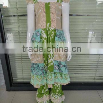 Lovely Kids Floral Polka Dots Custom Girls Wholesale Sets photo-4