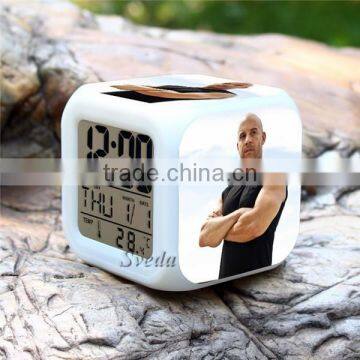 (Hot Movie) Hot Gift 2015 New Fast & Furious LED Digital Clock Alarm Clock Mini Clock photo-3