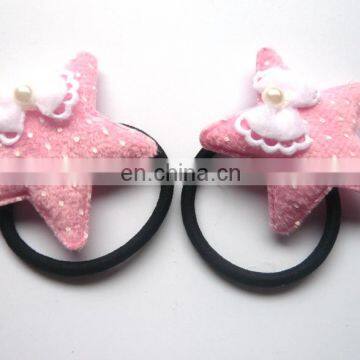 Hot sale cute star pattern Elastic Hair ties for girls