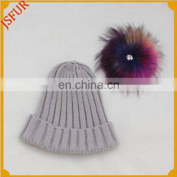 Specification Winter Wholesale Knitting Hot-Sale Chunky Knit Bobble Beanie Hat