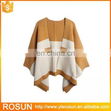 Wholesale New Style Computer Knitting Women Poncho Sweater