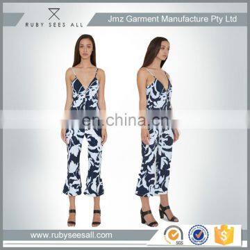 Summer australia design fashion sex young lady jumpsuit adjustable shoulder straps hot sale prom jumpsuit