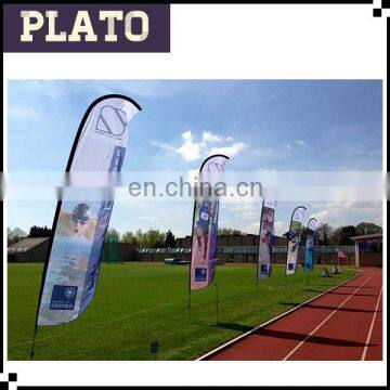 Cheap custom made flag for match/aluminum pole feather flag