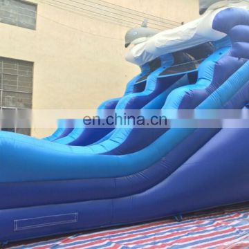 Top quality Ocean theme giant inflatable water slide with pool