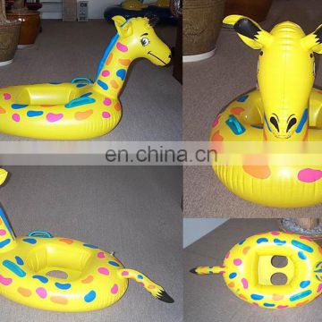 inflatable water toys, inflatable giraffe floating seat