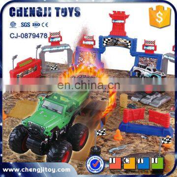 Inertial four wheel off road vehicle play mat toy kids small toy cars