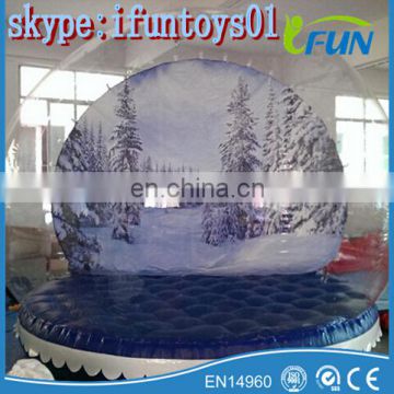 inflatable snow globe christmas / human snow globe for christmas / inflatable snowglobe christmas for sale