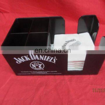 JACK DANIEL'S OLD NO7 BLACK PLASTIC BAR CADDY PUB BAR MANCAVE