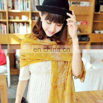 2014lovely style women cheap price polyester pashmina(PP082CL)