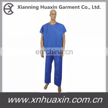 Hospital Serged Seam Scrub Suit ,Patient Gown