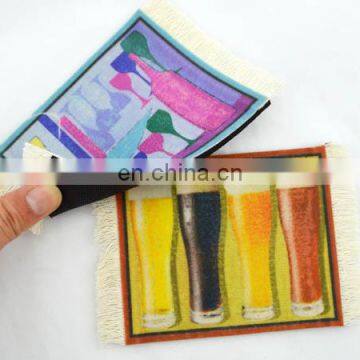 Factory wholesale oriental image printed drink coaster rugs