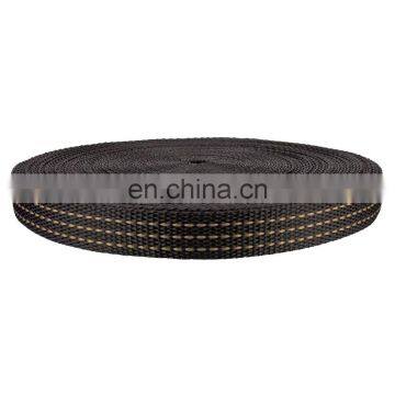 1 Inch Black Heavy Polypropylene Webbing