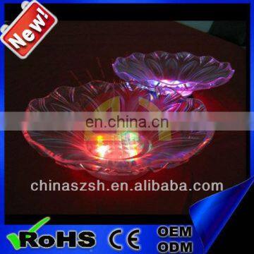 Beautiful shape colorful LED light up bowl for party