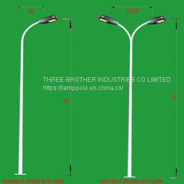 Street Lighting pole Hot dip galvanized