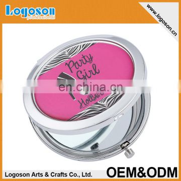 Modern lovely view magnification Souvenir Compact Mirror custom pocket mirror